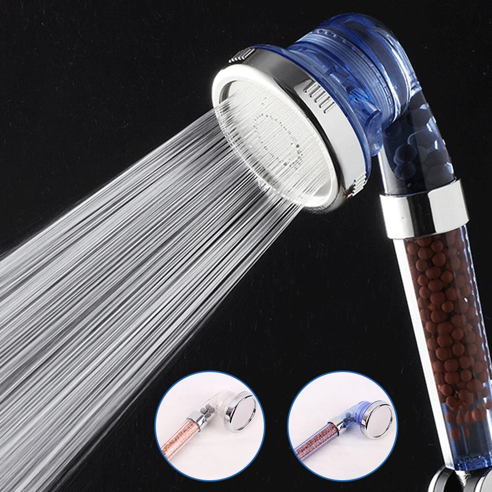 

Healthy Negative Ion SPA Filtered Adjustable Shower Head with Shower Hose Three Shower Mode Negative Lon SPA Shower Head #734