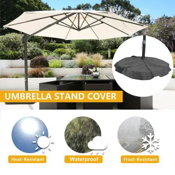 

Outdoor Umbrella Stand Cover Weatherproof Heavy Duty Canopy Cover Parasol Base Protector