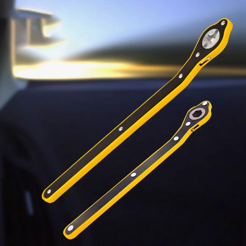 Portable Auto Labor-saving Jack Ratchet Wrench Metal Car Lug Spanner Handle Cross/ Inner Hexagon |