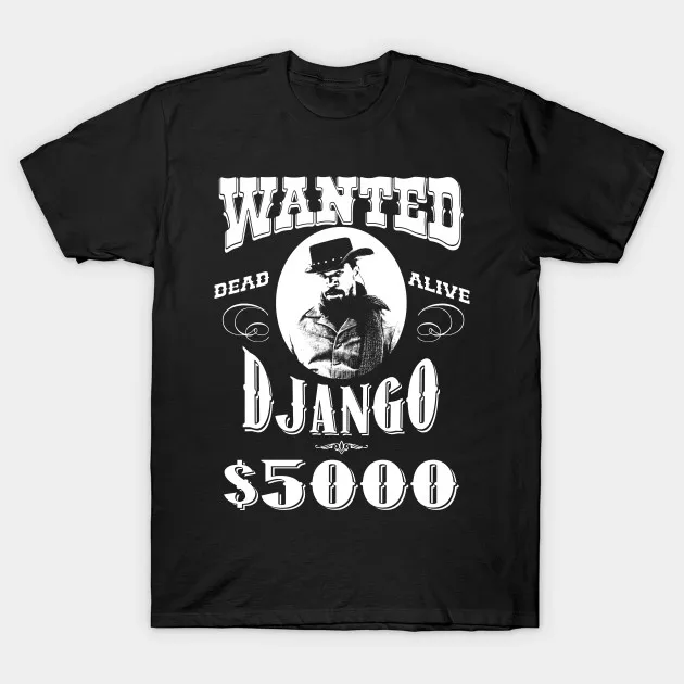 Мужская футболка Django Wanted Poster Футболка женская | одежда
