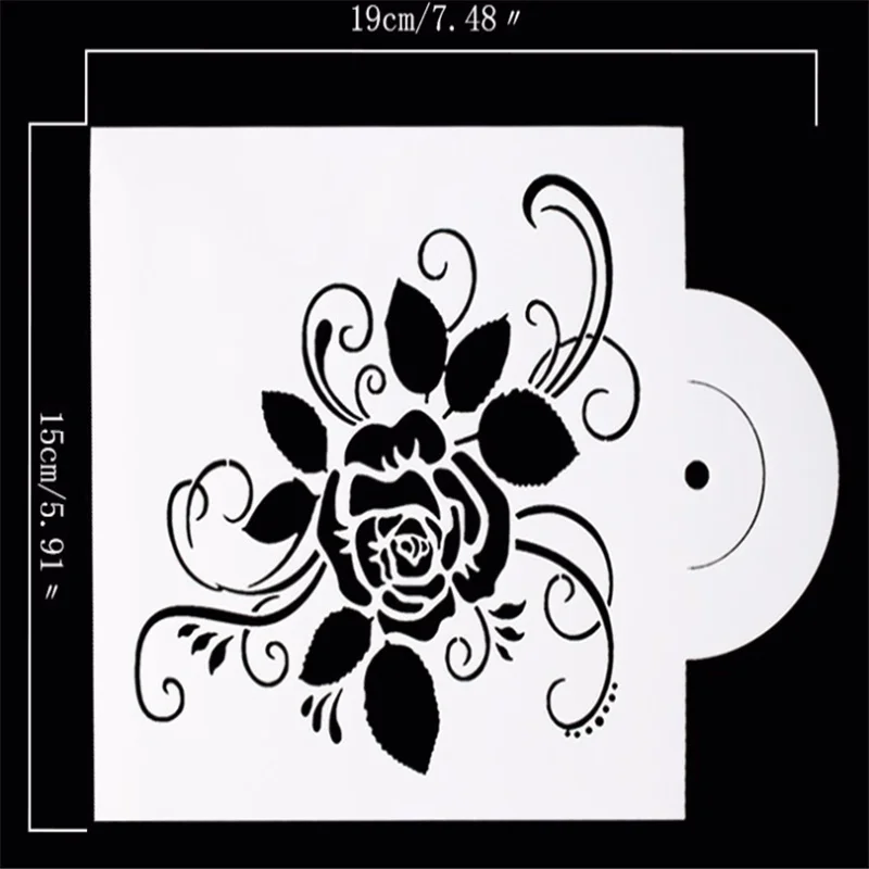 

Rose Cake Mold Fondant Candy Template Butter Cream Spray Mold West Point Decoration DIY Baking Tools