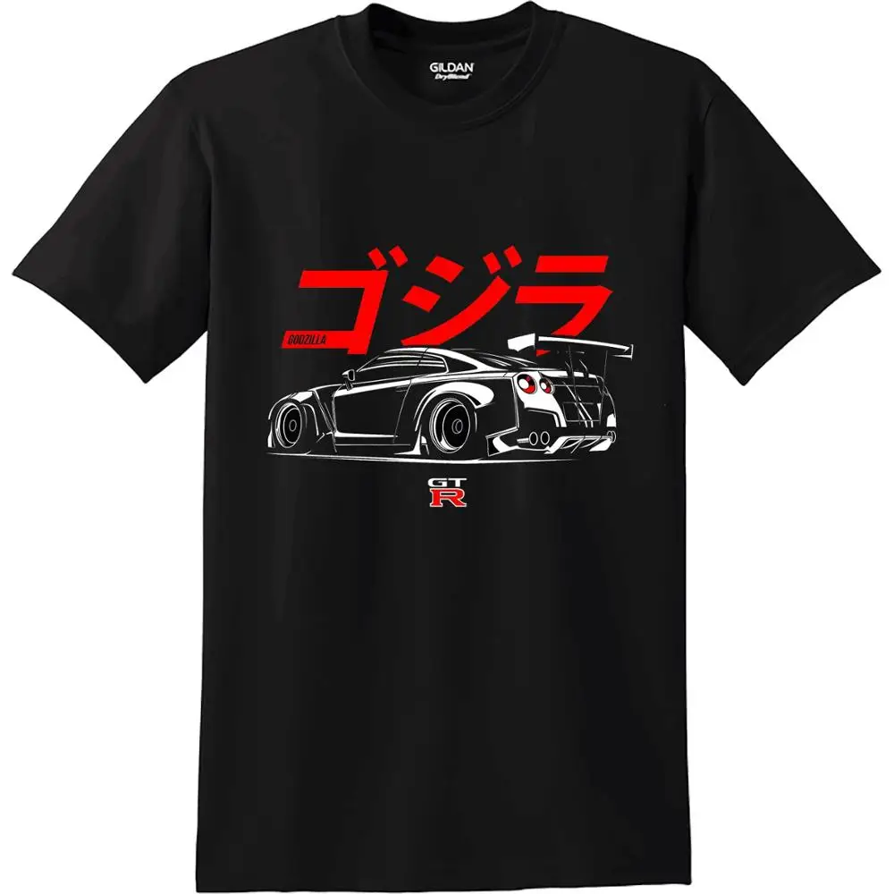 Nissan R35 Gtr Skyline гоночный автомобиль V6 Jdm Япония футболка | Мужская одежда