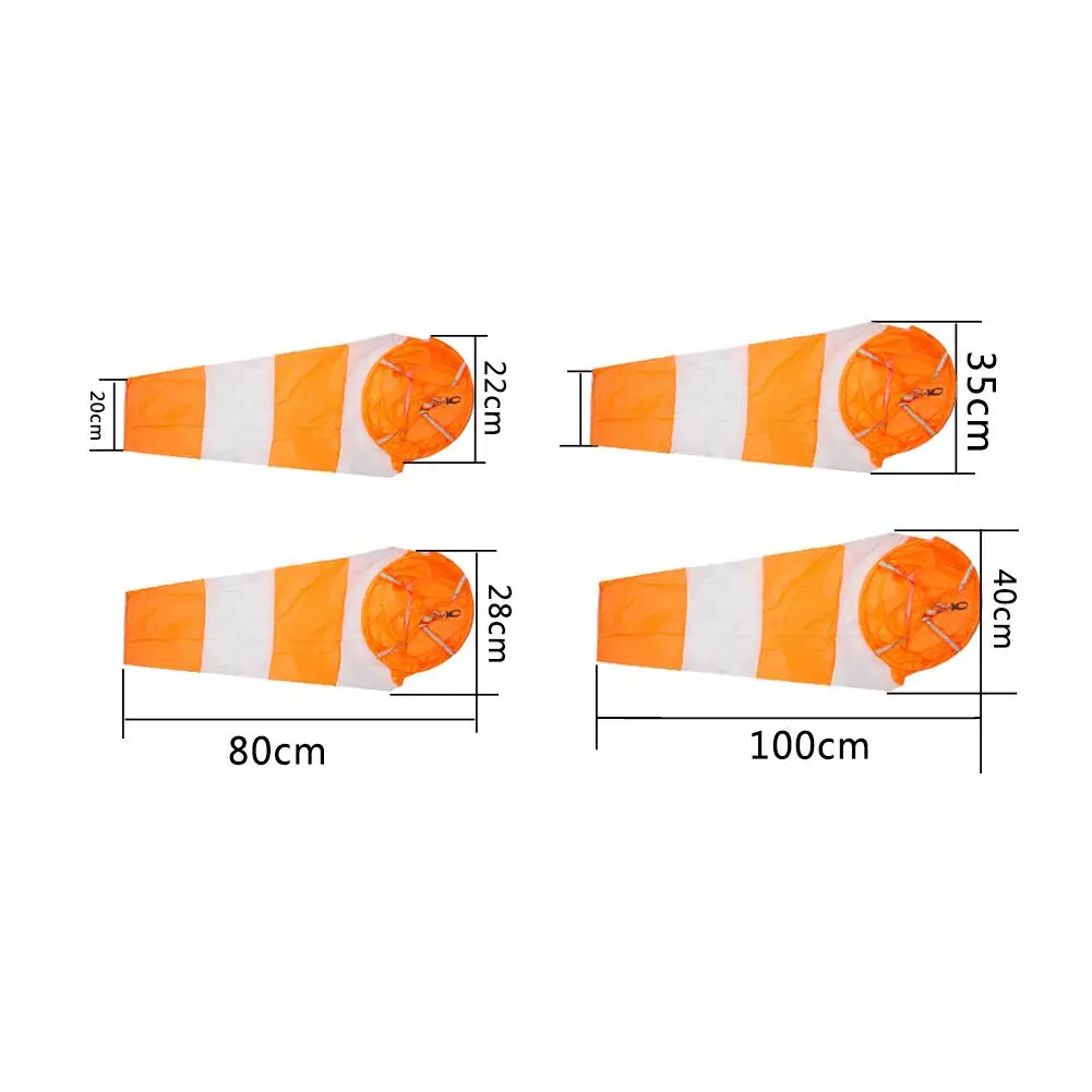 Reflective Belt Windsock Wind Sleeve Bright Color White And Red Fluorescence Waterproof Lightweight Easy To Fly Easy To Install wind sock