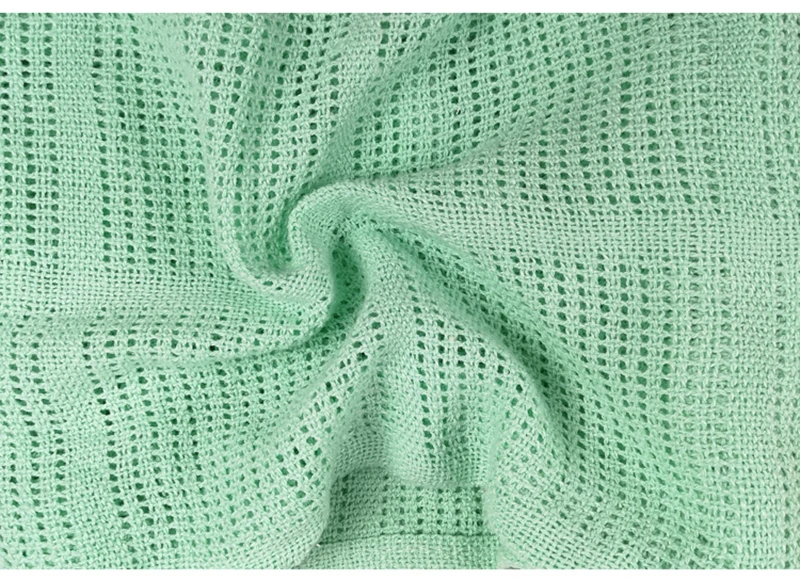Однотонное детское хлопковое дышащее одеяло с дырками вязаное одеяло детское хлопковое муслиновое одеяло для сна для младенцев s