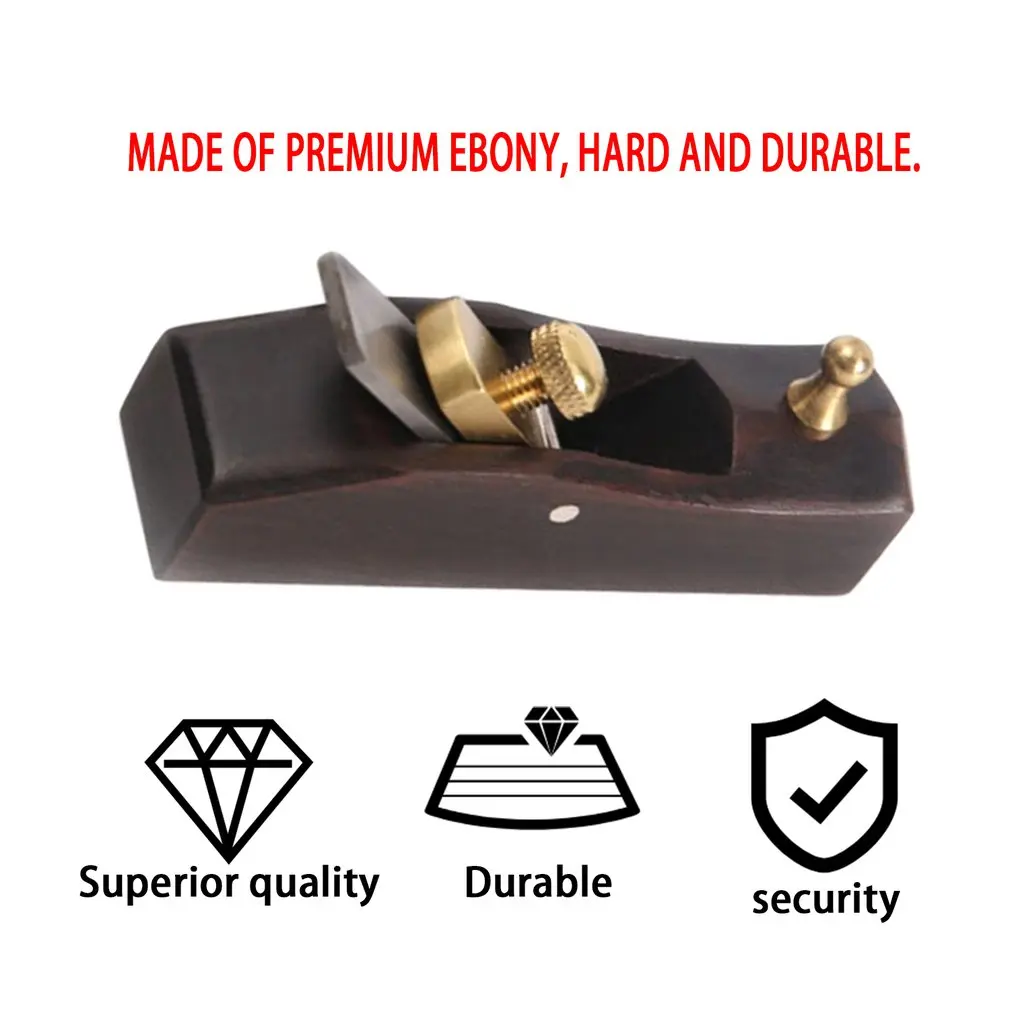 Mini Wood Hand Plane Easy Operated Ebony Woodworking Tool Durable Angle Plane Luthier Tool Violin Making Carpenter Tool