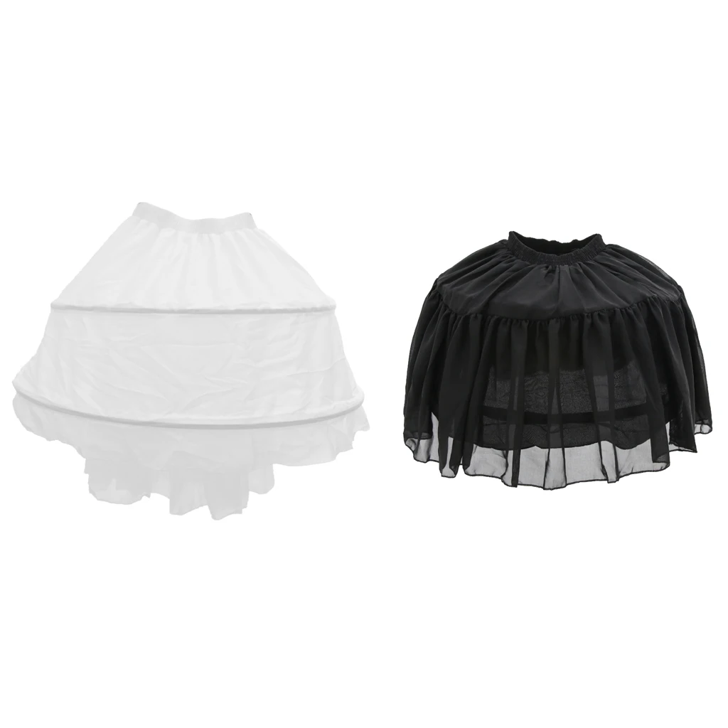 Women`s Daily Fishbone Skirt Support Adjustable Princess Layered Puff Skirt Crinoline Tutu Skirt Pannier Petticoat