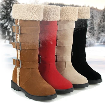 

2020 Fashion Women Boots Spring Winter Over The Knee Heels Quality Suede Long Comfort Square Botines Mujer Thigh High Boots