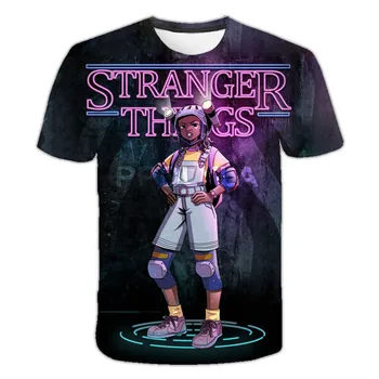 

2020 New summer Shorts movie Stranger Things Season 3 3D Printed Children T-shirt Fashion Baby Kids Boys Girls Harajuku T shirt
