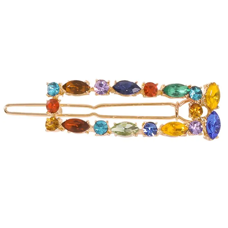 Ladies Alloy Geometric Frog Bobby Pins Colored Imitation Crystal Diamond Jewelry Hair Clips Banquet Prom Party 1 Ladies Alloy Geometric Frog Bobby Pins Colored Imitation Crystal Diamond Jewelry Hair Clips Banquet Prom Party 3