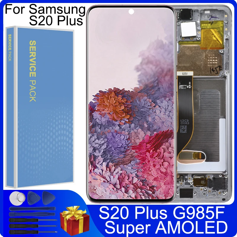 ЖК-дисплей 6 7 дюйма SUPER AMOLED для Samsung Galaxy S20 PLUS G985 G985F G985F/DS с сенсорным экраном и