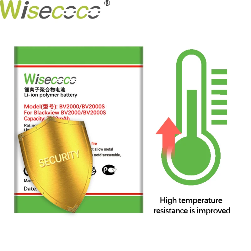 Wisecoco BV2000 3300 мАч Новая Мощная батарея для Blackview BV2000 BV2000S серия батарея для телефона Замена+ номер отслеживания