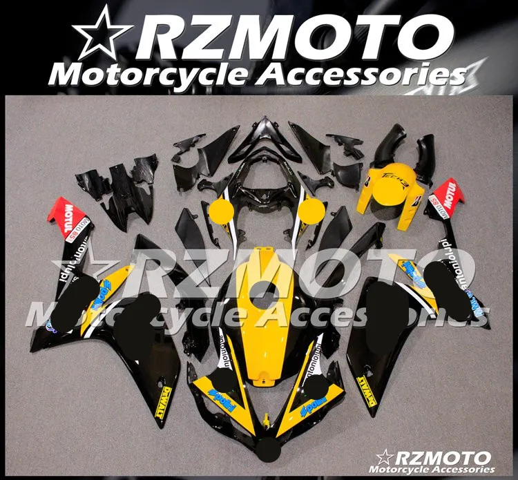 ABS мотоцикл обтекатель комплект для YAMAHA YZF R1 2007-2008 год кузов литья под давлением Магазин № 1540