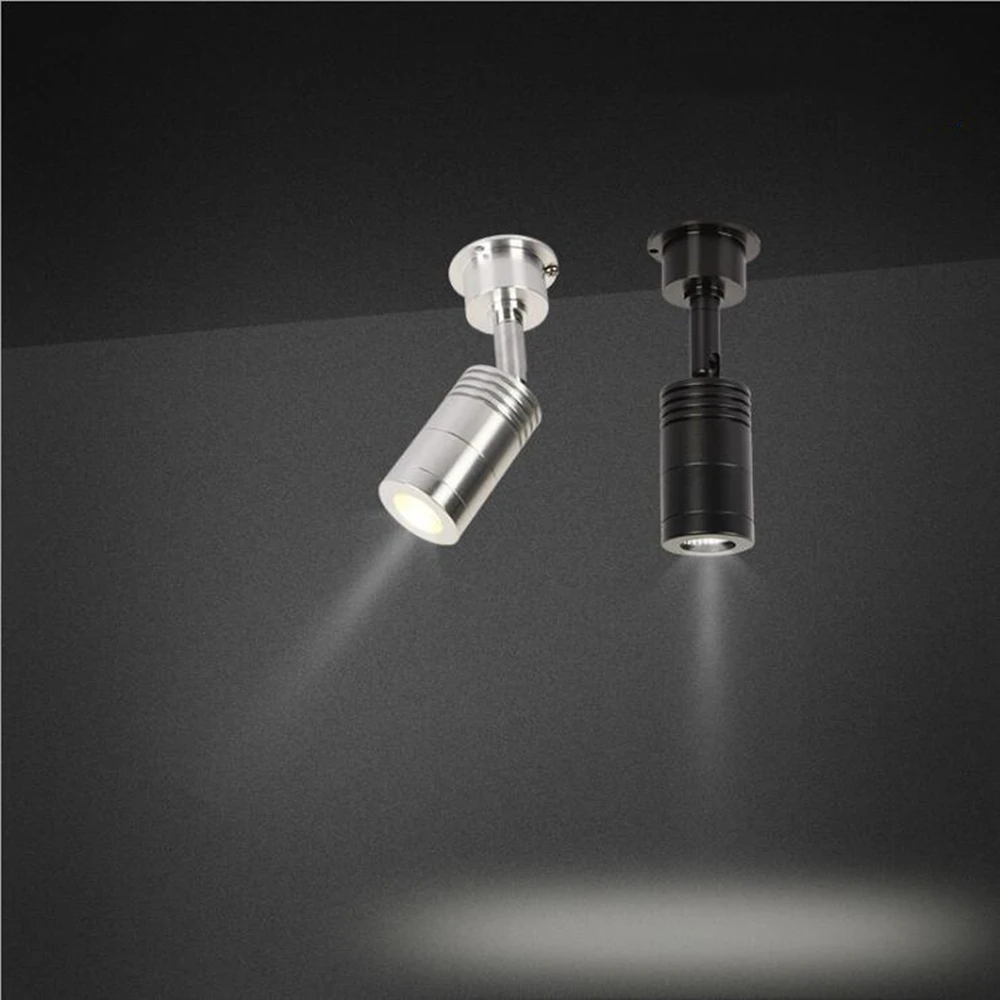 

220V led spot light ceiling light Surface mounted counter 3W free opening simple design bar wine cabinet showcase small lamp