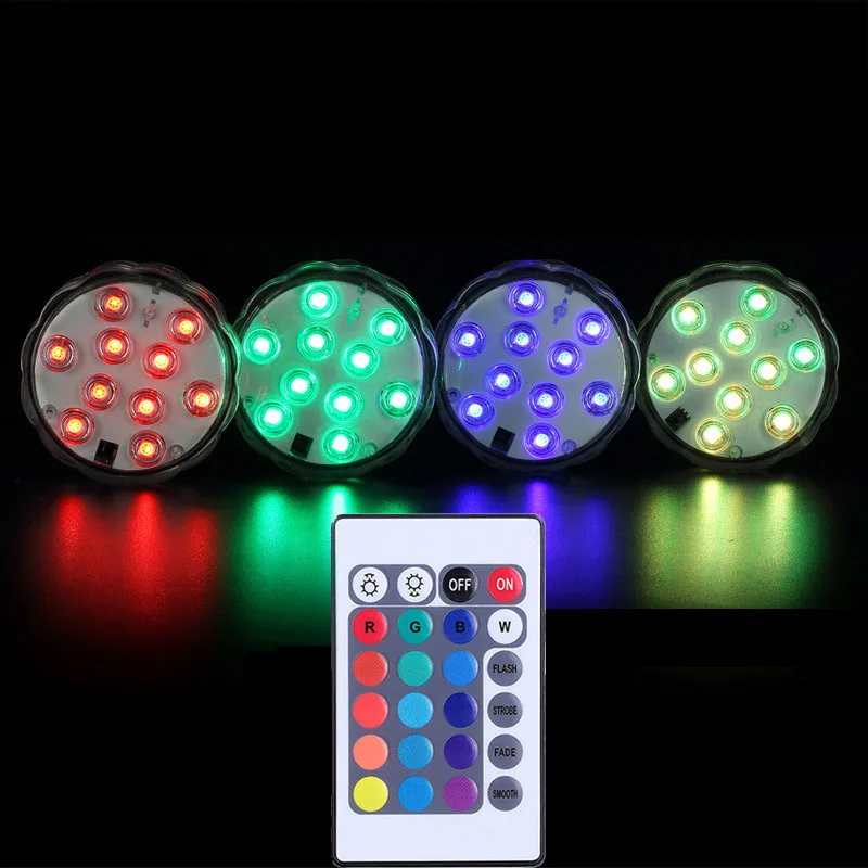 

Waterproof Remote Controlled RGB Aquarium Fish Light Battery Operated Underwater Night Lamp Outdoor Vase Bowl Garden Decoration