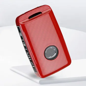 

Carbon fiber auto key wallet ,key holder case shell for Mazda 3 2019 2020 4 buttons, car accessories
