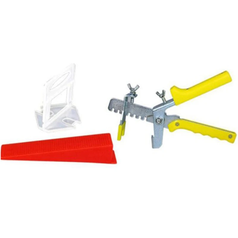 401 Tile Leveling System 1 mm 300 Clips + 100 Wedges Piece of Pliers Plastic Spacer Tool | Инструменты