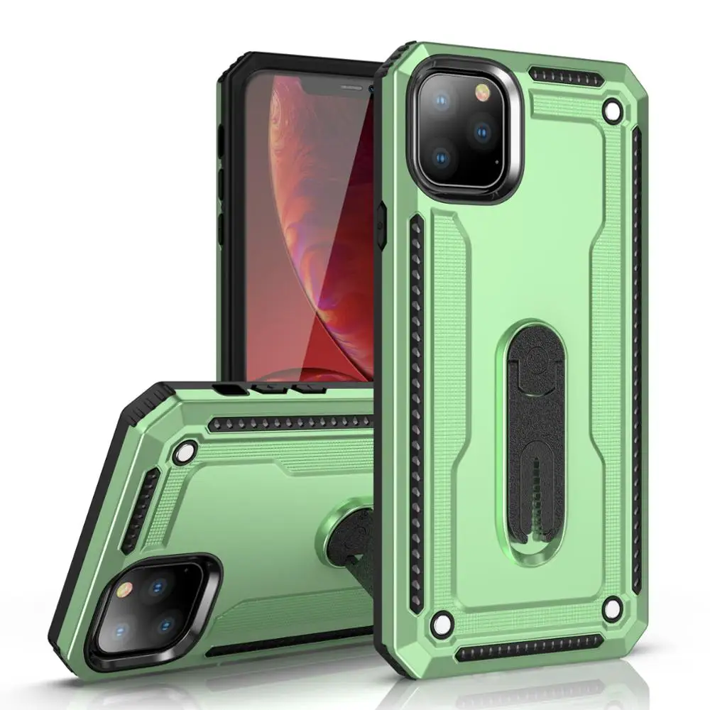 Жесткий защитный противоударный чехол-броня для магнитный держатель чехол для телефона для OPPO A1K A9 F11 Pro Realme C2 3 3i X K3 5 Рино 2 A5 Lite Pro Чехол - Цвет: Green