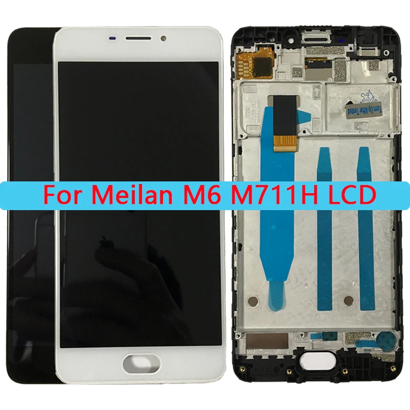 

100% Tested 5.2'' M6 LCD For MEIZU M6 LCD Display Touch Screen With Frame Assembly For Meilan M6 M711H Repair Parts.