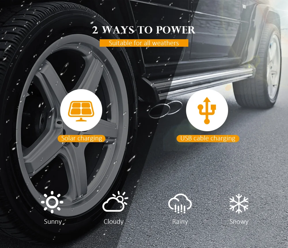 Система контроля давления в шинах, солнечная система TPMS, вибрация, мощная конструкция, 4 внутренних датчика, автомобильные аксессуары XZ-71