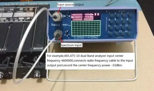 U/V UHF VHF Двухдиапазонный анализатор спектра с источник отслеживания настройки dupexers