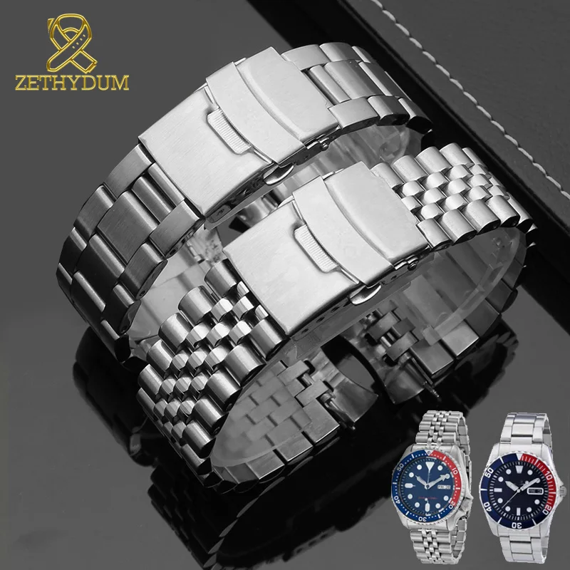 Ремешок из нержавеющей стали для наручных часов s eiko SKX007 SKX009 SKX173 SKX175 SKXA35 22