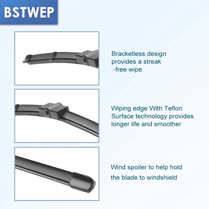 Щетки стеклоочистителя BSTWEP для Ford Focus Mk2/Mk3 подходят для бокового штифта/кнопочных рычагов 2004-(Международная модель
