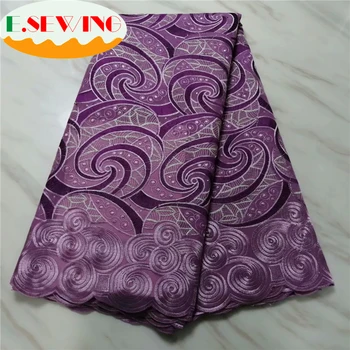 

African Cotton Swiss Voile Laces In Switzerland African Dry Cotton Lace Fabric Nigerian Man Voile Lace 5Yards 083056