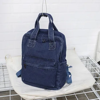 

Women Backpack Denim Children Bookbag Packbag Shoulder Bag For Teenage Girl College School Bag Bagpack Rucksack Knapsack