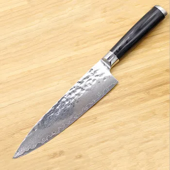 

High Quality Chef Knife Razor Sharp Japanese VG10 Steel Blade Kitchen Knives G10 Handle Damascus Cleaver Slicing Cutting