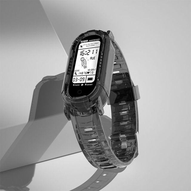 Strap For Xiaomi Mi Band 5 6 Transparent Silicone TPU Resin Strap For Amazfit Band 5 Mi Band 6 5 Miband 4 3 5 6Wristband