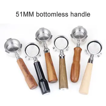 

51mm Bottomless Coffee Portafilter Coffee Machine Portafilter Filter Basket for Delonghi EC680/685 Coffee Accessories Coffeeware