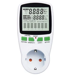 Wattmètre numérique à écran LCD, ue, compteur d'énergie, puissance, Kwh, mesure de la puissance de sortie, analyseur 