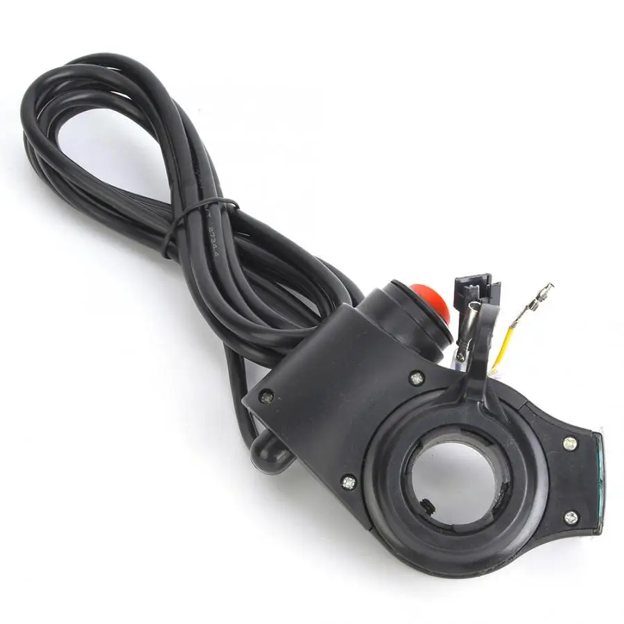 E-Bike Thumb Throttle Electric Bicycle Voltage Display Switch Handle Finger Throttle E-bike Motor 12V to 99V Thumb Throttle