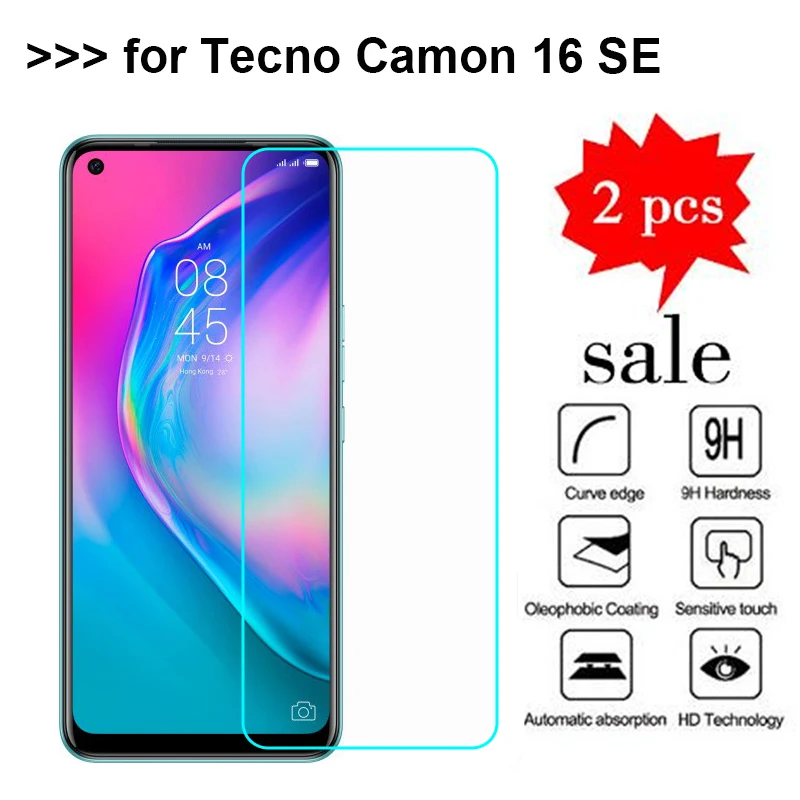 2 Pezzi Di Vetro Temperato Per Tecno Camon 16 Se Pellicola Protettiva In Vetro 9H Smartphone Pellicola Salvaschermo Su Tecno Camon 16 Se 16Se Vidrio
