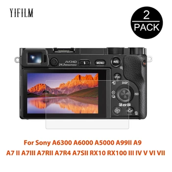 

2Pcs For Sony A6300 A6000 A5000 A99II A9 A7 II A7III A7RII A7R4 A7SII RX10 RX100 III IV V VI VII Screen Protector Tempered Glass