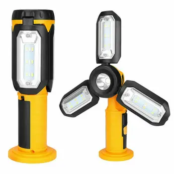 

COB LED Work Lights USB Rechargeable Magnetic Outdoor Inspection Lamp Hand Torch Light for Camping Garage Workshop Hiking