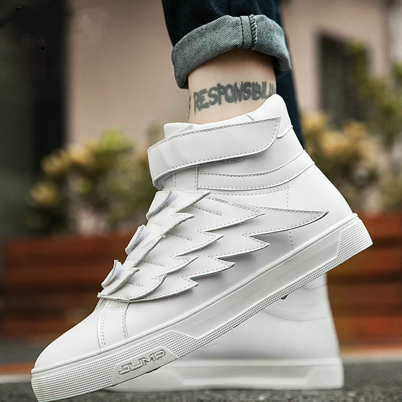 white hip hop sneakers