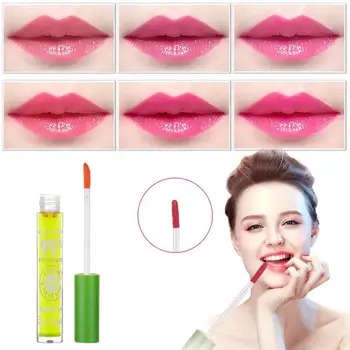 

5ml Aloe Vera Lip Oil Lipstick Lip Gloss Lip Tint Primer Moisturizing Lip Makeup Care Temperature Color Changing Magic Lip Gloss
