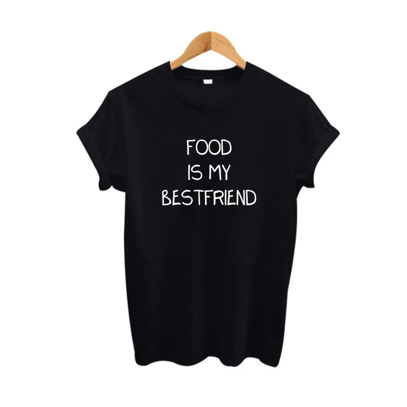 

Hungry Eat Pizza Women T shirt Haut Femme Letters Printing T-shirt Tees Food Is My Best Friend Funny Tumblr Slogan Tees