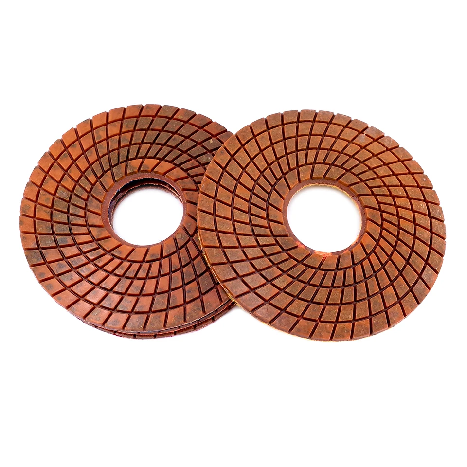 RIJILEI 4PCS Longer life 6inch diamond copper polishing pad for wet polishing and Grinding Concrete floor Marble Granite Stone RIJILEI 4PCS Longer life 6inch diamond copper polishing pad for wet polishing and Grinding Concrete floor Marble Granite Stone