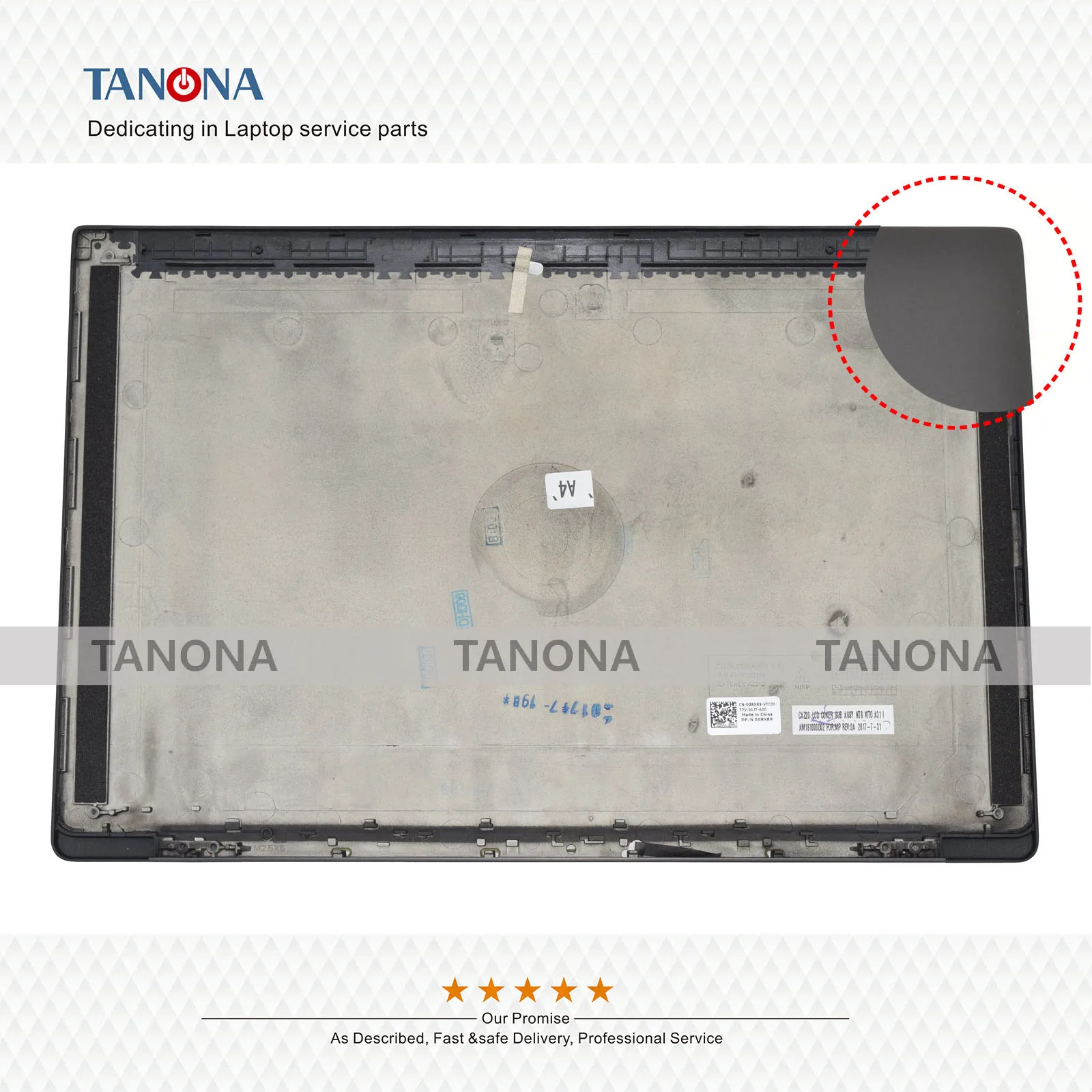 0M6P24 для Dell Latitude 7480 E7480 ЖК-дисплей задняя крышка Крышка верхний чехол корпус шкафа Non-TS