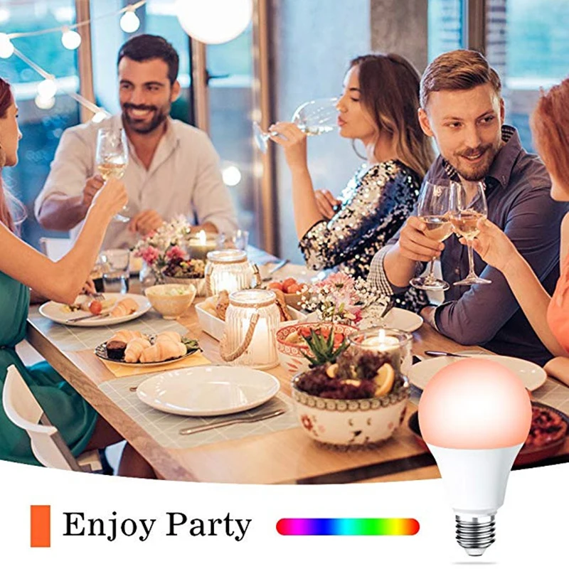 Bluetooth 4,5 Вт RGBW E27 светодиодные лампы BT сетка Группа Смарт Led Изменение цвета освещения приложение для Google AC100-240V умный дом для Alexa