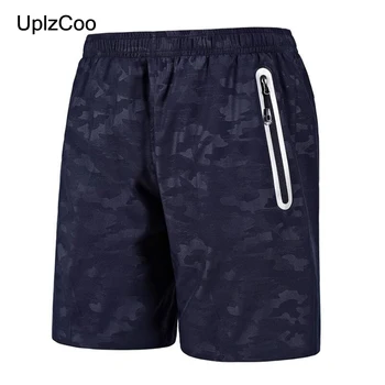 

UplzCoo Men's Quick Dry Shorts Summer Beach Shorts Camouflage Fluorescence Pocket Breathable Male Solid Casual Shorts FM241