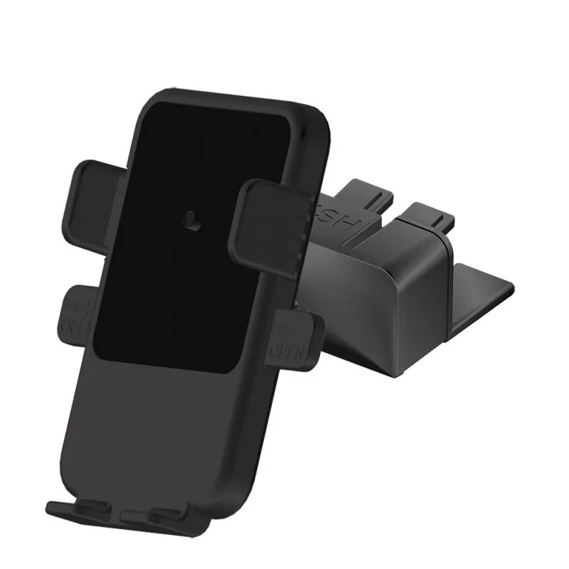 CD Port Регулируемый автомобильный держатель для быстрой зарядки для iPhone X 8 Xiaomi Air Vent/CD порт/присоска QI Беспроводное зарядное устройство гравитационная подставка - Тип штекера: CD Port