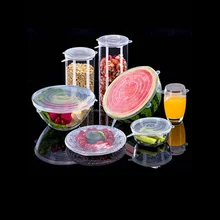 Strench силиконовые колпачки многоразовые герметичное сохранение продуктов в свежем состоянии крышка холодная термоустойчивая микроволновая печь Безопасная крышка из материала не содержащего Бисфенол А кухни