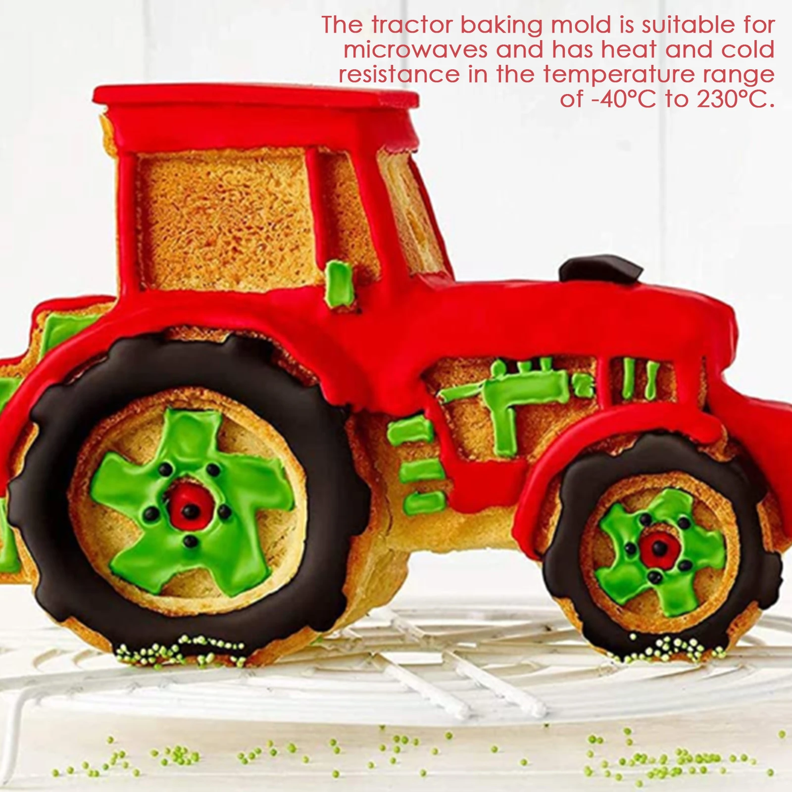Onafhankelijkheid schilder groet Tractor Bakvorm Auto Mal Siliconen Rode Cakevorm Bakken Motief Schimmel  Siliconen Tractor Voor Cakes Ice Chocolade Dessert| | - AliExpress