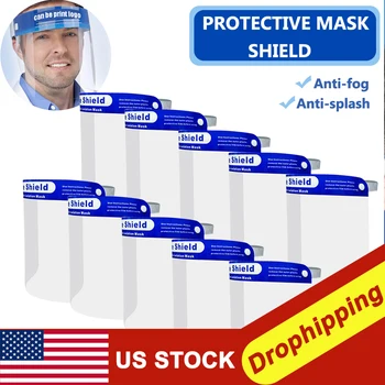 

5pcs Full Face Mask Cover Dustproof Face Shield Protective Transparent Film Anti-virus Anti-fog Clear Mask Protector