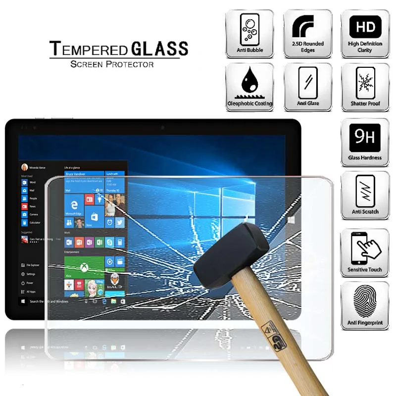 

Tablet Tempered Glass Screen Protector Cover for Chuwi HiBook 10.1 Anti-Screen Breakage Tablet Computer Tempered Film