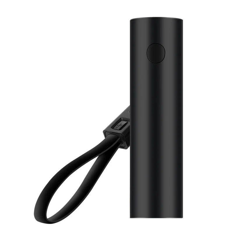 Mini Power Bank Data Cable Lanyard Two-in-One Portable Powerbank Flashlight Mobile Phone Emergency Charging Secondary Battery portable usb charger Power Bank