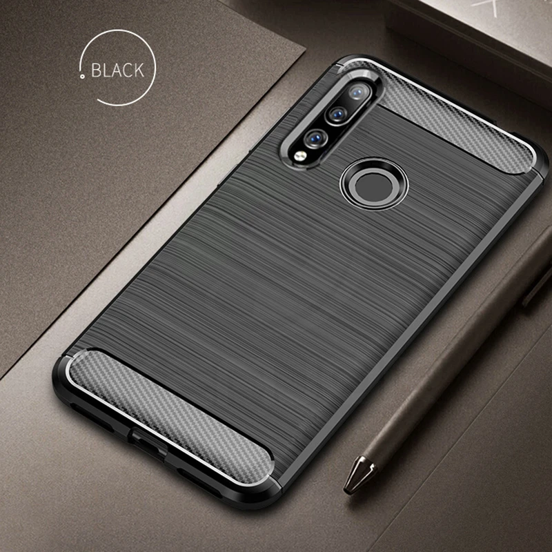 

Keajor Case For Huawei Honor 10i Case Carbon Fiber Back Cover Shockproof Armor Silicone Fundas For Honor 10i phone soft case